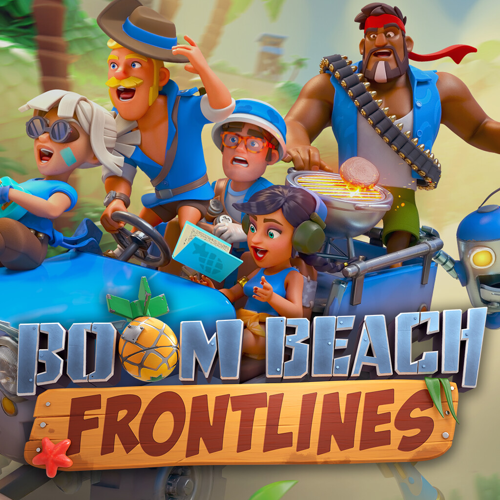 logo for boom beach frontlines