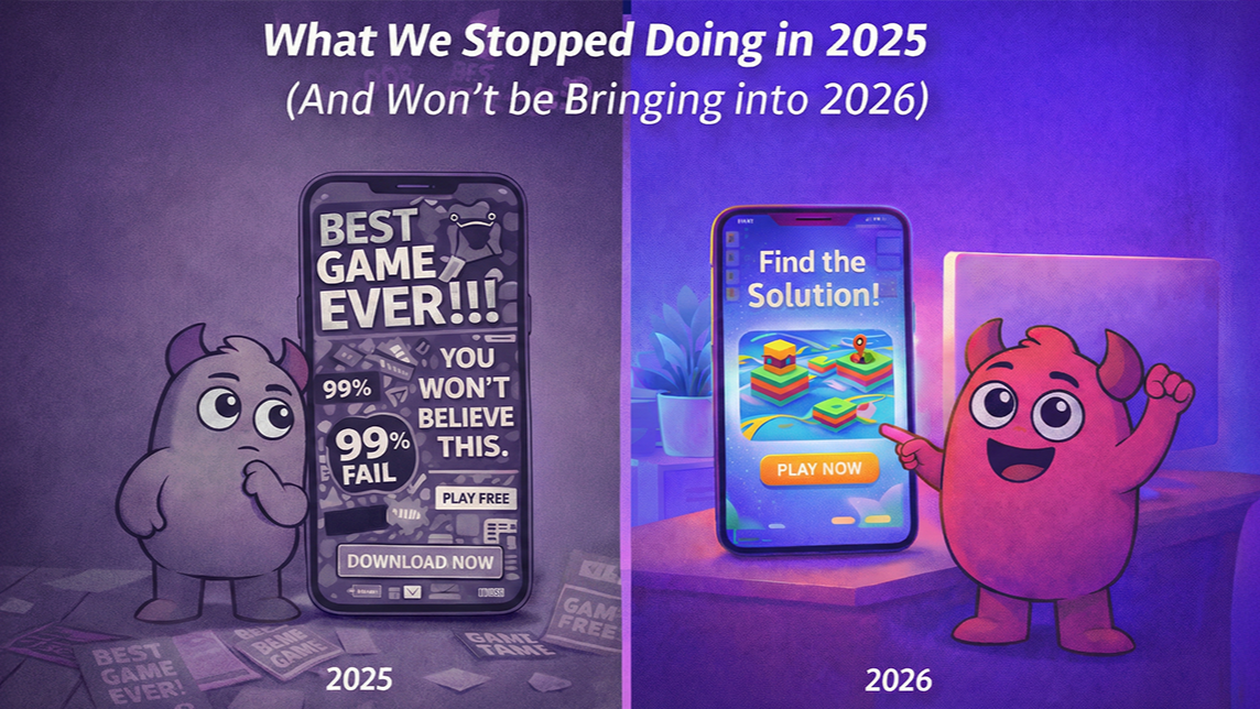 what we stopped doing in 2025 and won't be bringing into 2026
